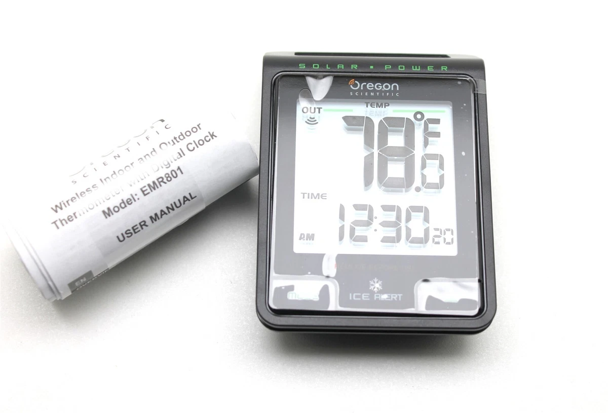 Oregon Scientific EMR801 Solar Powered Wireless Thermometer W Ice