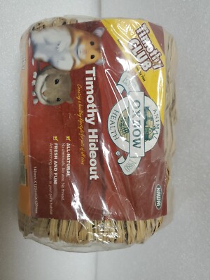 Oxbow Deluxe Timothy Hideout Hideaway Toy Small animal chew safe materials NEW