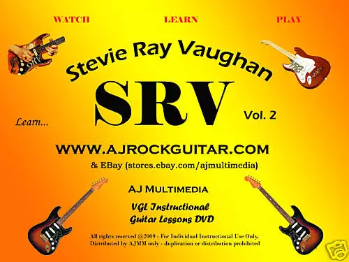 Custom Guitar Lessons, Learn Stevie Ray Vaughan vol.2