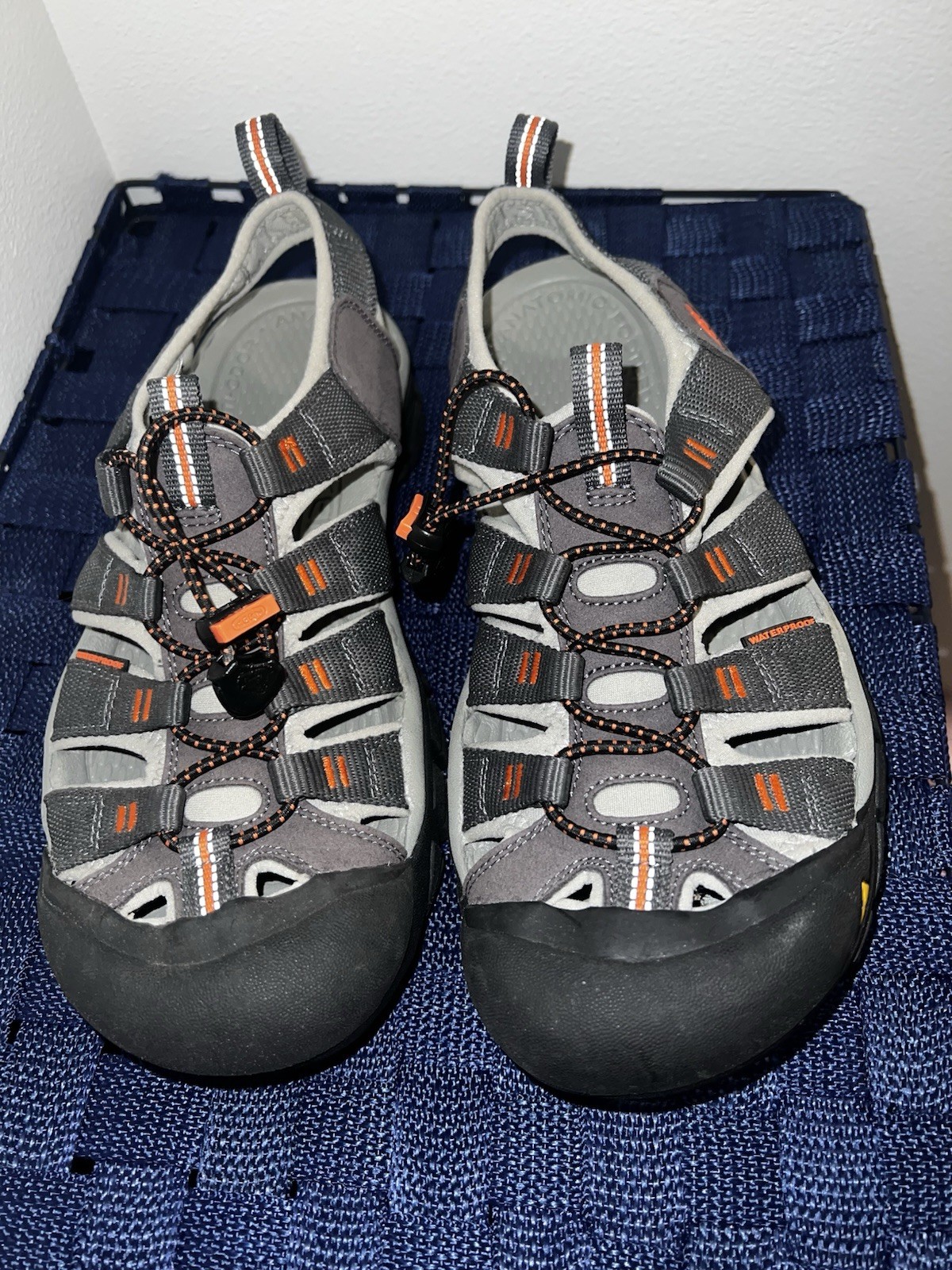 Sandali da trekking Keen uomo taglia 7 5 grigi impermeabili outdoor slingback pescatore