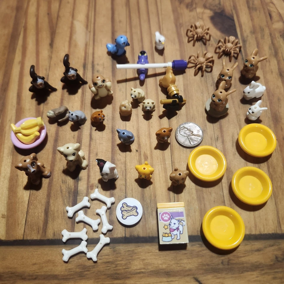 LEGO 43 Piezas Minifigura Animales y Amigos Mascotas Perro Gato Conejito Mono Perezoso Pájaro Foto 2 de 4