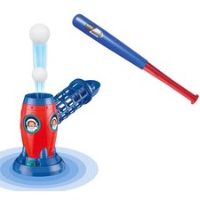 Spobot Baseball Set RC Pitching Machine with Plastic Medium, Red and Blue