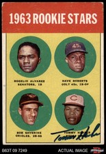 1963 Topps #158 Tommy Harper Rookie Stars AUTOGRAPHED