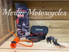 Kovix KDS Alarmed Brake Lever Lock - Red - Rechargable - NEW FOR 2025