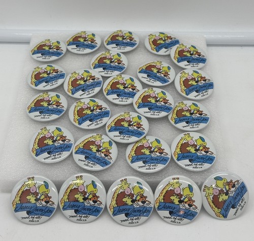 Vintage Pinback Button Lot 25 Pieces Jesus Loves You Most Of All 1993
