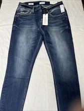 NWT VIGOSS Heritage Fit Mid Rise Skinny Size 12