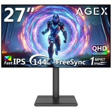27" 2K QHD 2560x1440 1.07B Colors 100 sRGB 144Hz 1ms Fast IPS Gaming Monitor