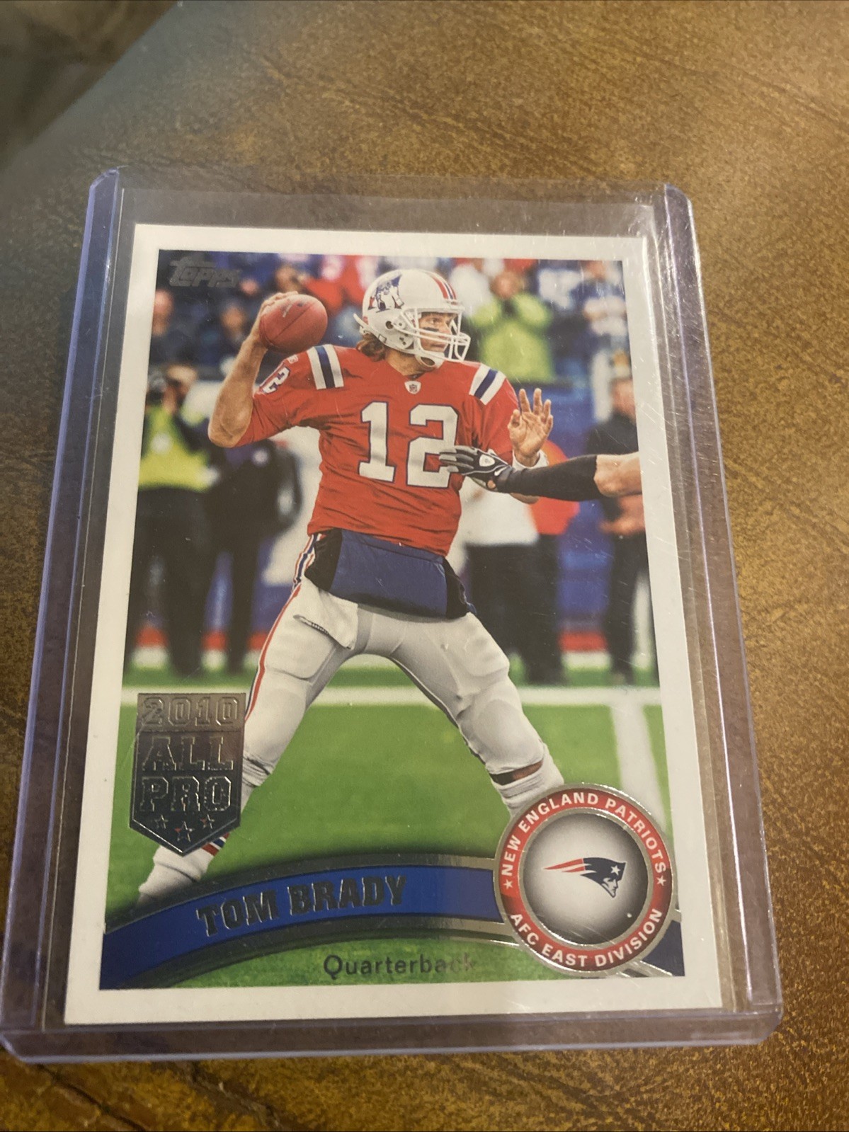 2011 Topps Tom Brady Silver Foil All Pro view 1