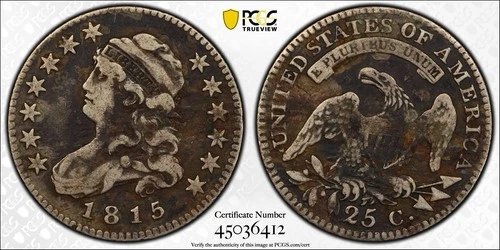 1815-P Capped Bust Quarter — photo from another recent sale
