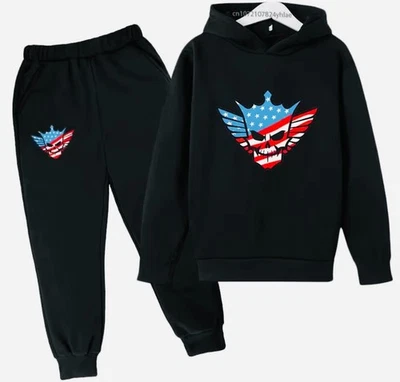 KIDZTRENDZ Kids Boys Girls Cody Rhodes American Nightmare WWE Fans Tracksuit Trending NEW