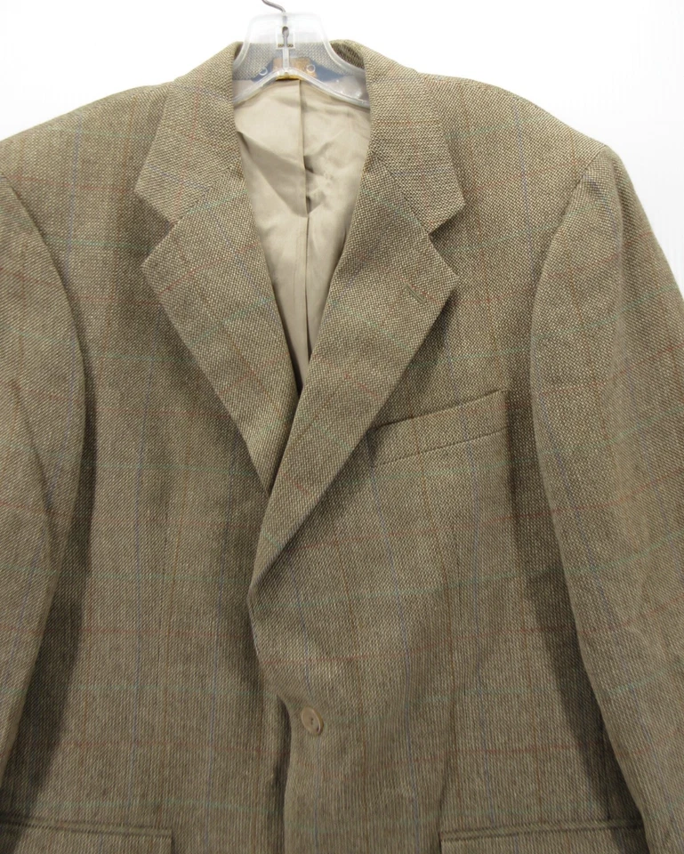 Abrigo Deportivo Brooks Brothers 40 Marrón Blazer Lana Tweed Ventana DE COLECCIÓN * Foto 2 de 4