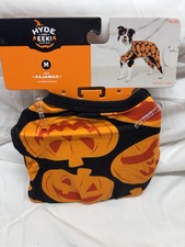 Hyde Eek Dog Halloween Pumpkin Pet Pajamas Black and Orange- size medium 40lbs