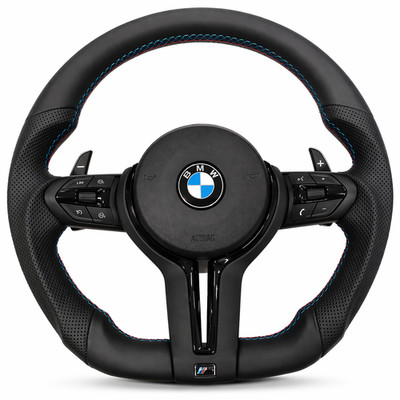 BMW M Performance Sport Steering Wheel F10 F11 F30 F31 F32 F33 BLACK - All Black NEW