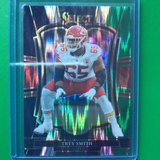 Trey Smith *2025 Panini Select* Premier Level GREEN & BLACK Shock #109-Chiefs