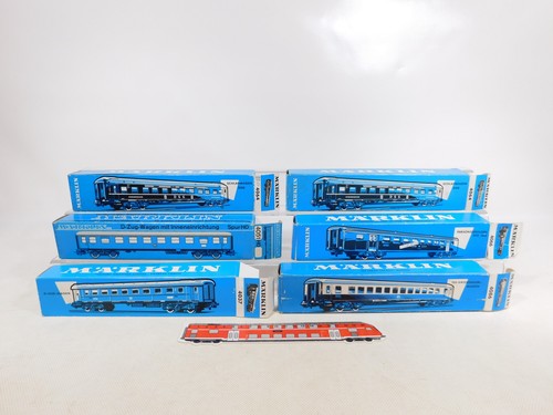 6x Märklin H0 empty box for sheet Wagen 4037 4051 4064 4066 4086 ...