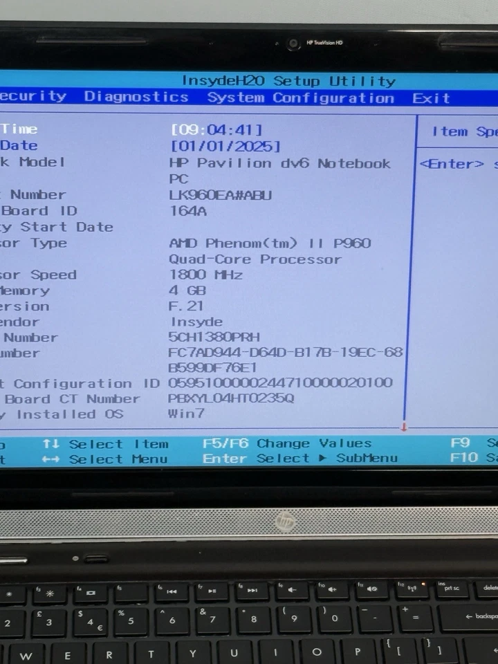 HP Pavilion dv6-6002sa Laptop 4GB RAM - For Parts / Spares / Repair - Bild 2 von 4