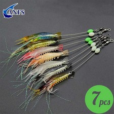 7x Luminous Fishing Bait Lure Artificial Shri...