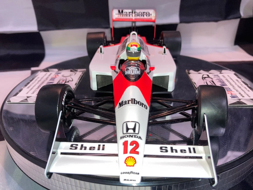 1:18 Premium X 18002 Ayrton Senna Mclaren Honda MP4/4 #12 World Champion 1988 - Immagine 4 di 4