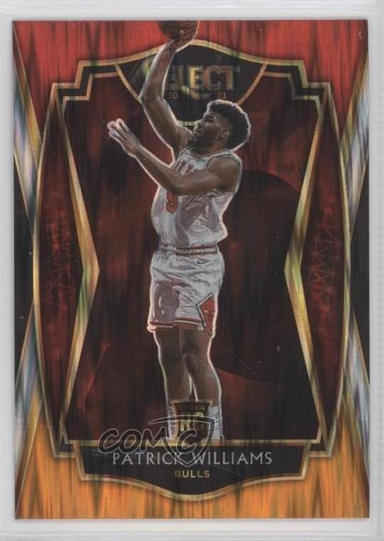 2020-21 Select Premier Level Red White Orange Flash Prizm Patrick Williams 12pq