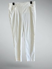 Chico's White Pants Pull On Stretch Cropped Size 1 R Size 8