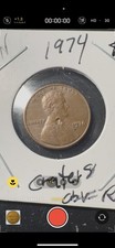 1974 BN Struck Through Crater On Neck And On Lincoln Memorial Building Cent