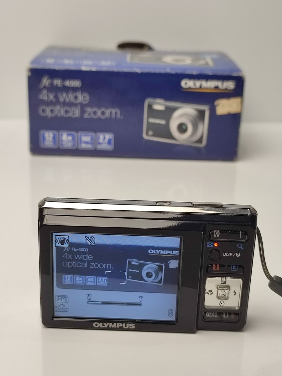 Olympus FE-4000 Digital Camera 12MP Compact 4x Wide Optical Zoom