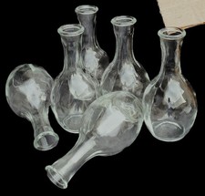6 Pitcher Glass Vintage Catering Bottles 0.25L 15cm Findings Versatile Original Box
