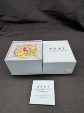 Halcyon Days Woburn Abbey 19thC Copeland Bone China Inspired Enamel Box, England