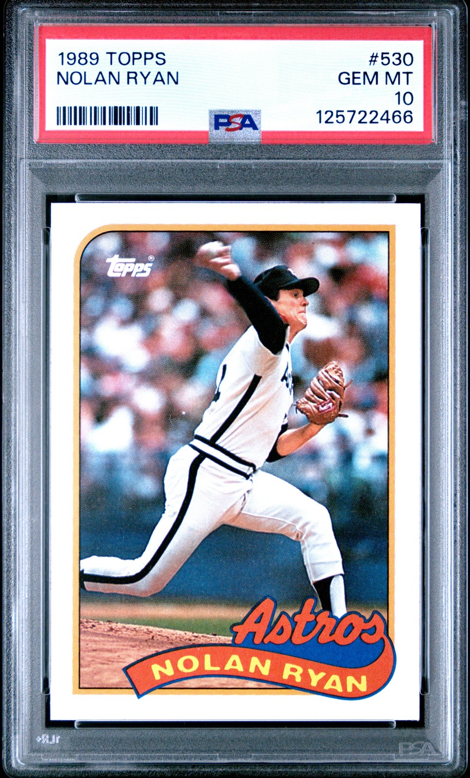 1989 TOPPS #530 NOLAN RYAN PSA 10