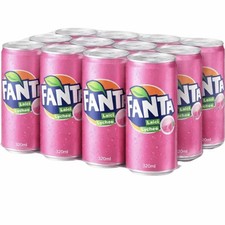 Fanta Lychee Exotic Floral Fizzy Soft Drink 320ml x 12 Cans UK Free Fast Post