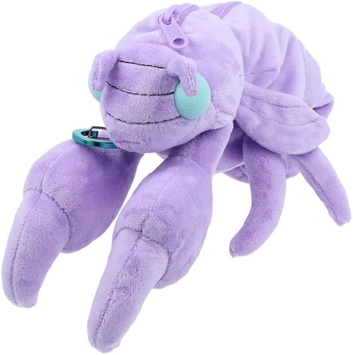 Estuche de lápices de papelería Sun-Star de felpa Cicada Shell violeta