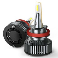 AUXITO H11 LED Headlight Kit Low Beam Bulbs Super Bright 6500K White 80000LM