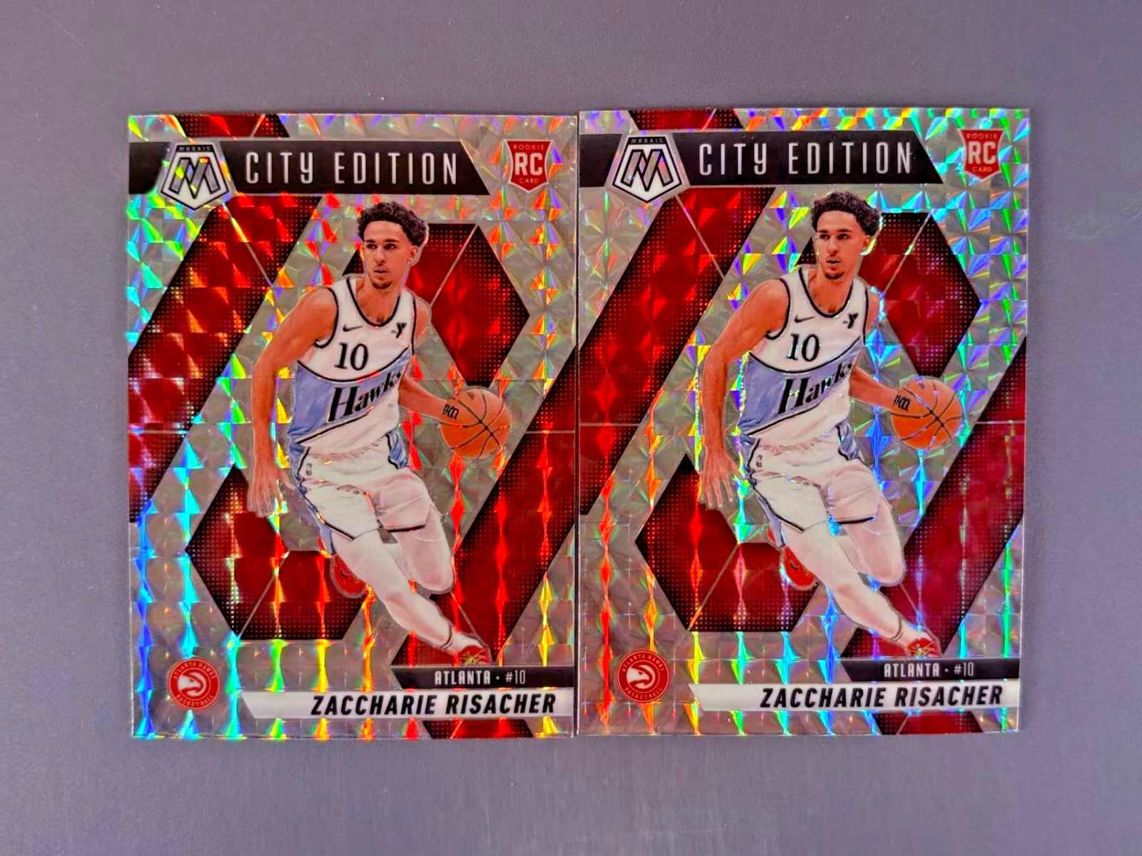 Zaccharie Risacher 2024-25 Panini Mosaic Basketball Mosaic Prizm RC #274