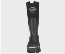 Dryshod Steel-Toe Hi Waterproof Work Boots Black Mens Size 8