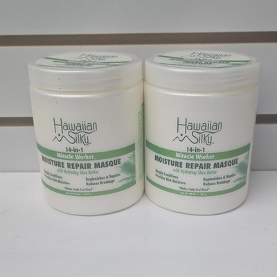 Hawaiian Silky 14-in-1 Miracle Worker Moisture Repair Masque Shea Butter 20oz 