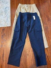 NWT Old Navy, Boys, Size M Active Stretch Tech Pull On Cargo Pants, Lot Of 2 PRs