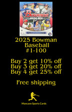 2025 Bowman BaseBall Complete Your Set