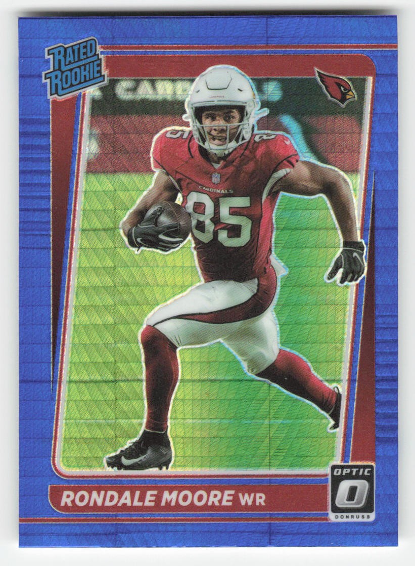 Rondale Moore 2021 Donruss Optic Blue Hyper RC #217