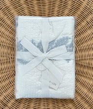 NEW Serena  Lily Westport Euro Embroidered Pillow Sham-Coastal Blue