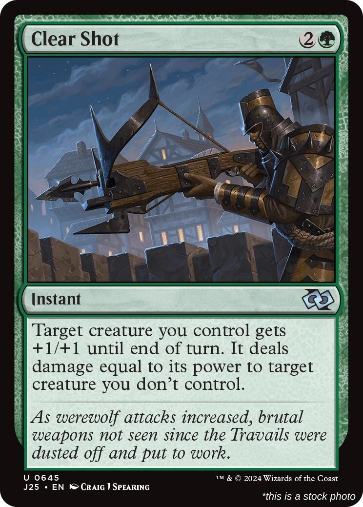 Clear Shot (J25 645), Normal, Foundations Jumpstart, MTG