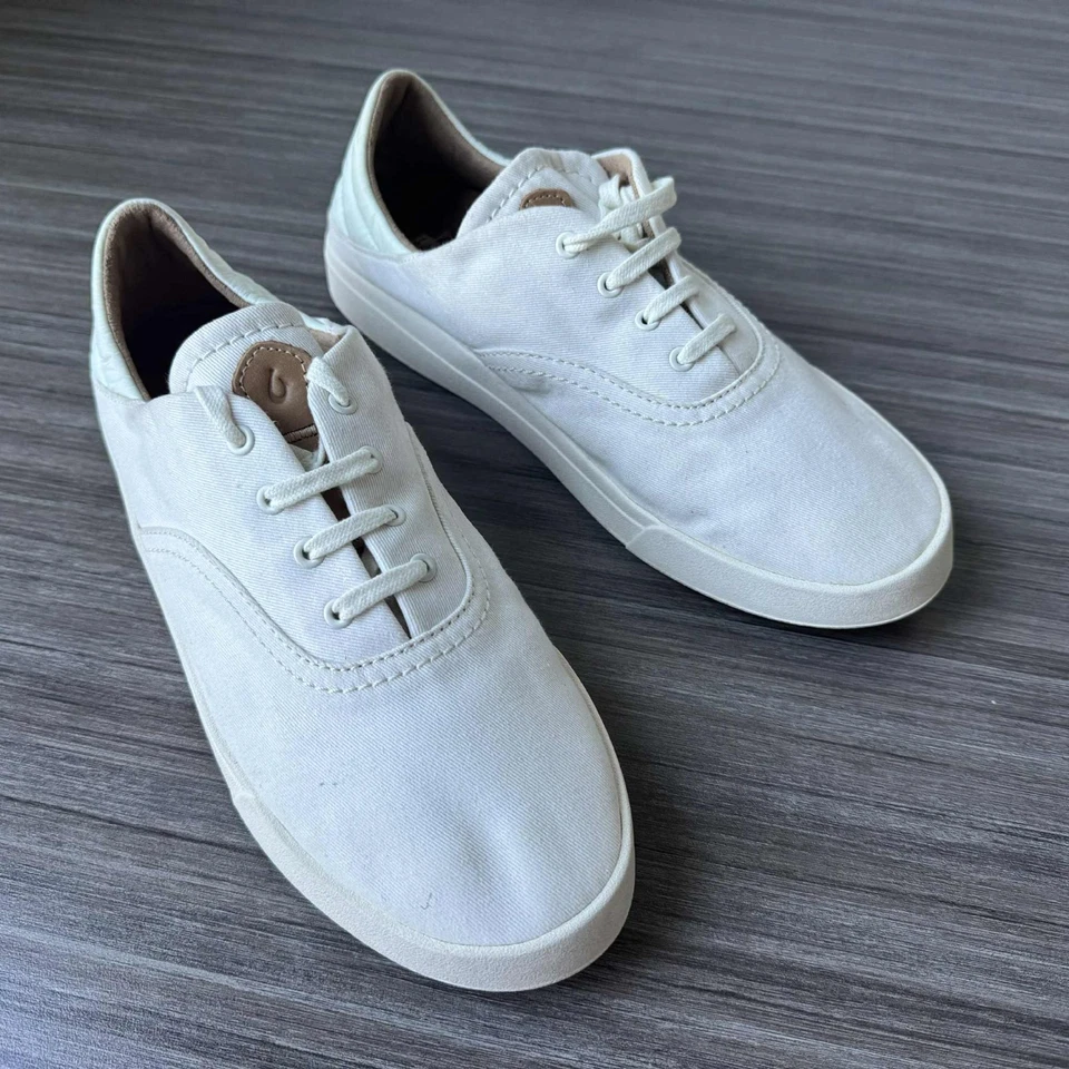 Zapatillas deportivas de lona para mujer OluKai Kohu talla 10 $100 en blanco roto Foto 3 de 4