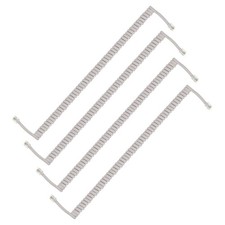 4 Pack 9.8 Feet Coiled 1.6 Feet Phone Cord for Landline, Light Gray