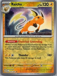 Raichu 019/091 Paldean Fates Reverse Holo Rare