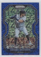 2021 Panini Prizm Tier II Blue Donut Circle 113/199 Dansby Swanson #168 1ax