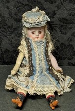 Antique French Bisque Mignonette Doll 5.9 inches Miniature Free Shipping Me JPN