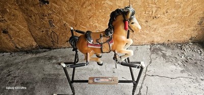 Vintage Flexible Flyer Step-Up Spring Rocking Horse Palomino Bouncy Ride-On Toy