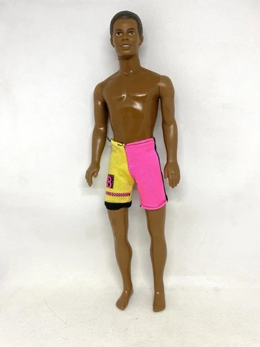 Vintage Black African American Ken Steven Male Barbie Doll w/ Shorts 1968