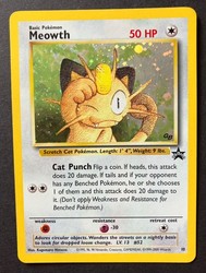 Meowth Black Star Promo #10 Holo (Game Boy Promo 2000)