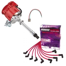 SBC/BBC Ready-to-Run Ignition Kit, Red Dist/Under-Headers Wires