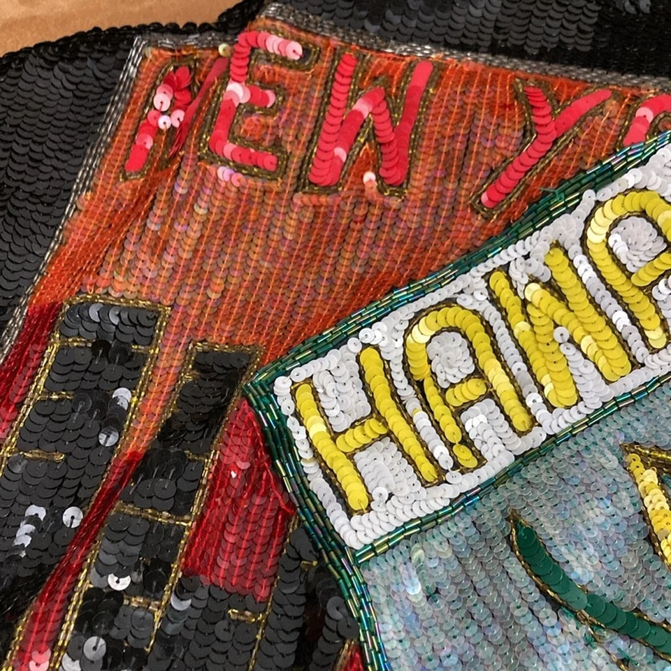 Chaqueta de Colección 10-12 Lillie Rubin Lentejuelas Cuentas Todo el Mundo Foto 3 de 4